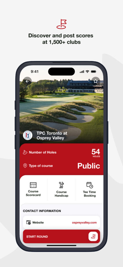 Discover and post scores at 1,500+ clubs