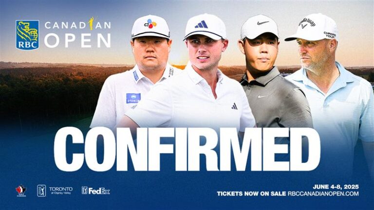 Ludvig Åberg, Sungjae Im, Tom Kim and Alex Noren to compete in 2025 RBC Canadian Open