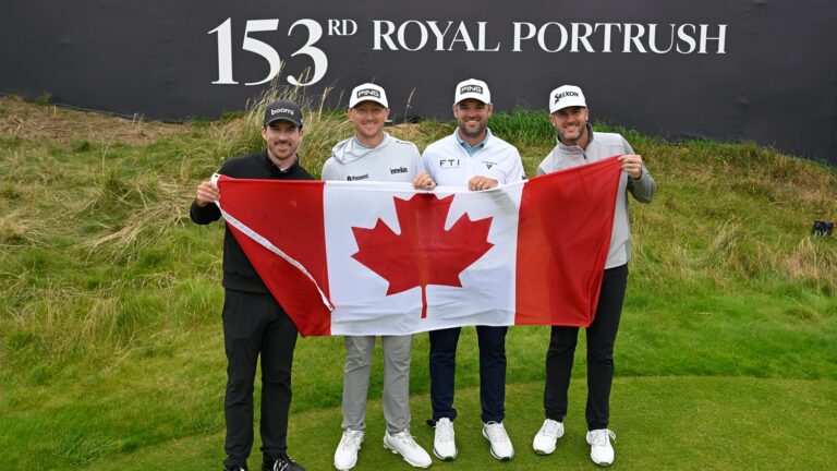 Nick Taylor of Canada, Mackenzie Hughes of Canada, Corey Conners