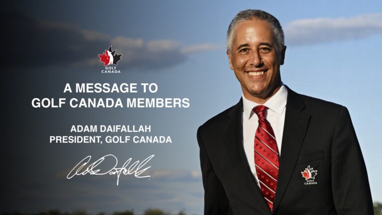 Golf Canada's President says "Thank you for an incredible 2025 golf season!" Adam Daifallah