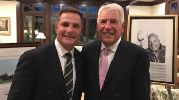 Broome with legendary clubmaker and fellow Canadian, Bob Vokey.