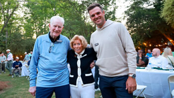 Gary Cowan, Judy Darling Evans and Corey Conners
