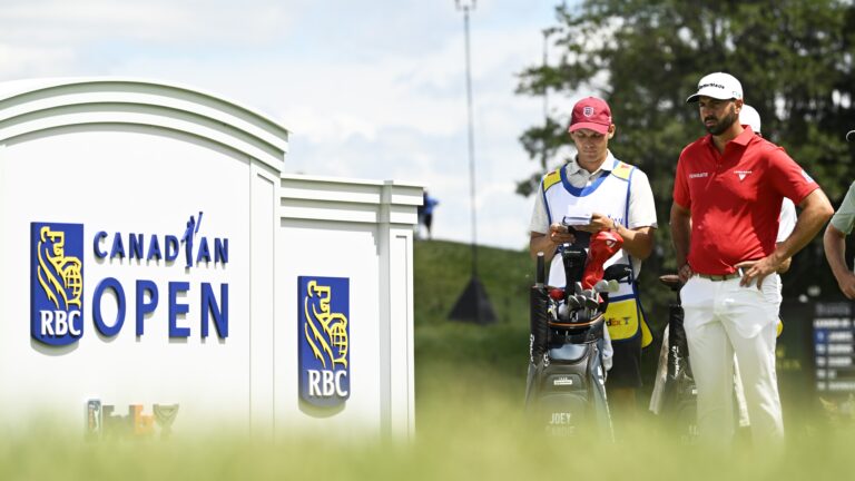 Savoie franchit une étape marquante à l’Omnium canadien RBC 2026 Joey Savoie au départ lors de l'Omnium canadien RBC 2026