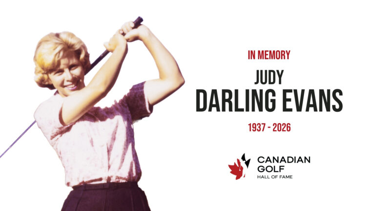 Canadian golf community mourns the passing of Hall of Fame Honoured Member Judy Darling Evans Judy Darling Evans