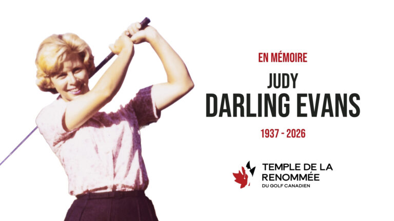 La communauté golfique canadienne pleure le décès de l’honorable membre du Temple de la renommée Judy Darling Evans Judy Darling Evans
