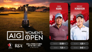 AIG Women's Open tee times (2026)