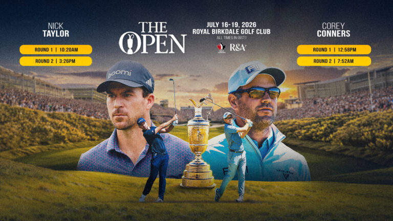 Two Canadians set to tee off at The Open Championship Canadian tee times at the 2026 British Open