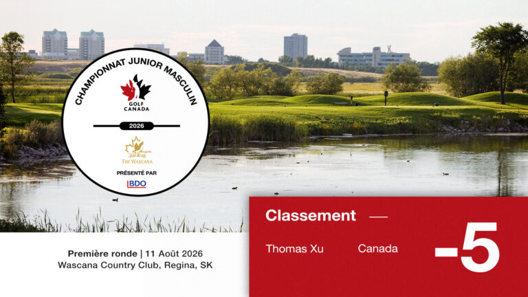 Hongzhao (Thomas) Xu occupe la tête après la première ronde du Championnat canadien junior masculin 2026 CDN Jr Boys R1 FR