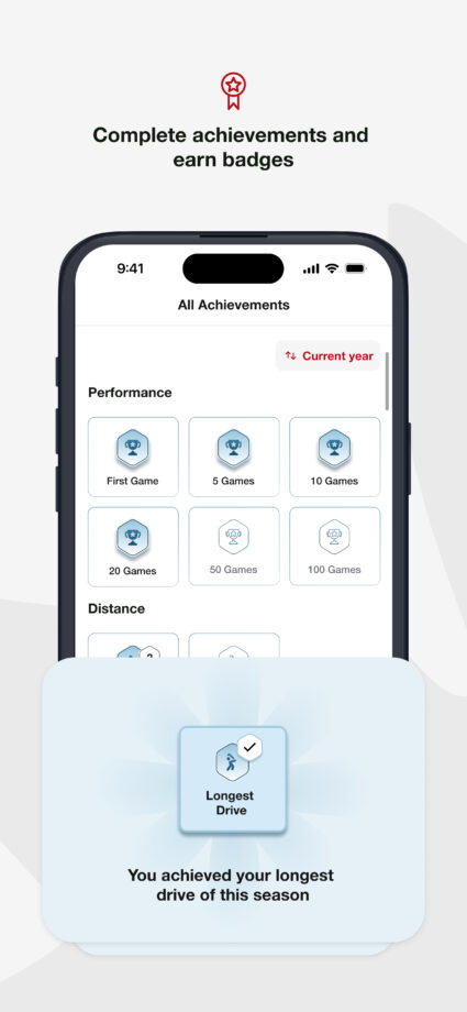 Golf Canada App - Achievements