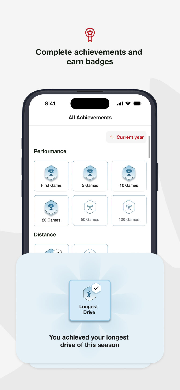 Golf Canada App - Achievements