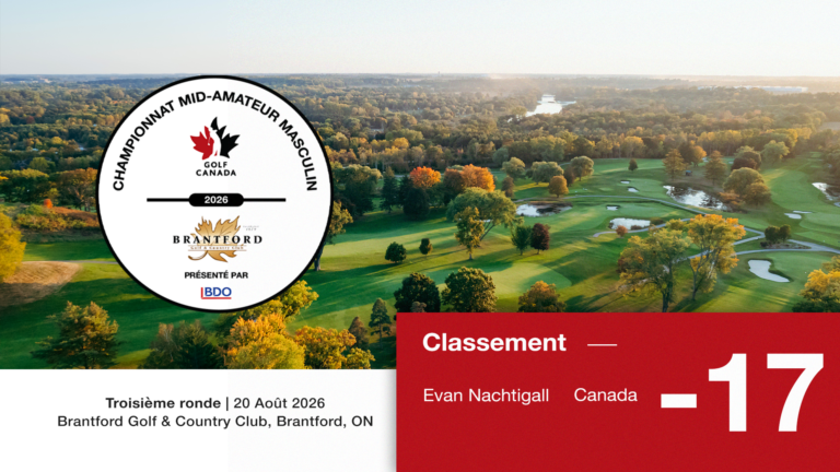 Evan Nachtigall toujours en tête du Championnat canadien mid-amateur masculin 2026 CDN Men's Mid-Am R3 FR
