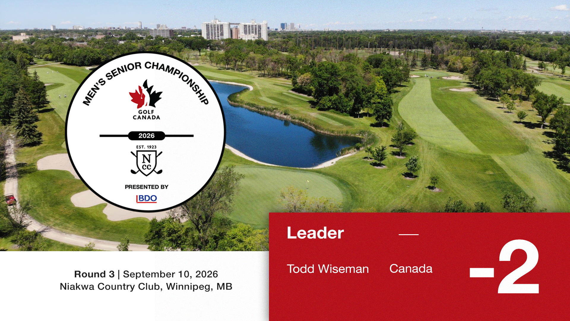 Todd Wiseman takes lead into final round of the 2026 Canadian Men???s Senior Championship