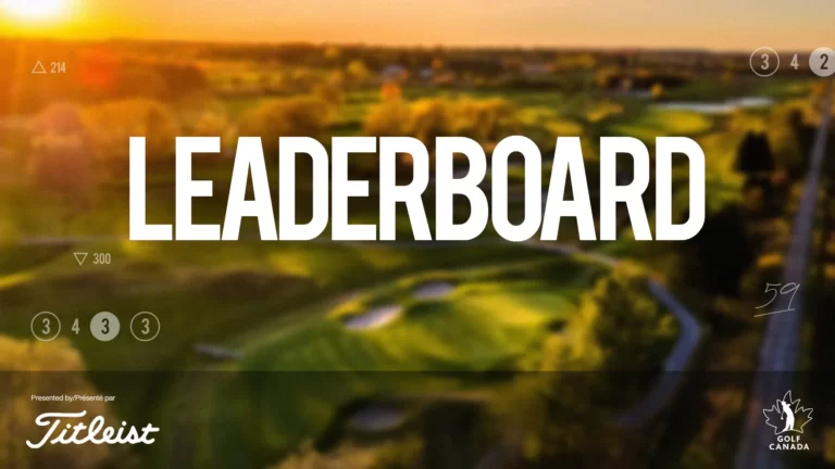 Golf Canada's Weekly Leaderboard powered by Titleist Titleist